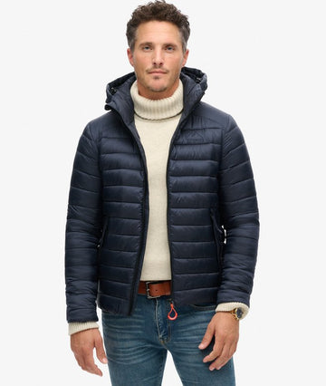 Jaqueta Masculina Acolchoada Esportiva Fuji com Capuz